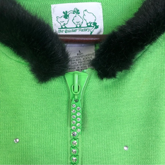 The Quacker Factory Y2K Cardigan Bling Colorful Unique Fashion Hoodie Y2K Funky - Picture 3 of 10